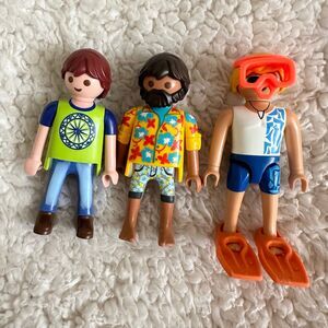 Playmobil Lot of 3 Figures Summer Scuba Men Toys Playset Accessories